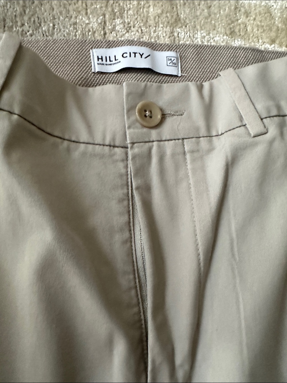 Men's Classic Light Gray Chinos - Straight Fit *HEMMED*